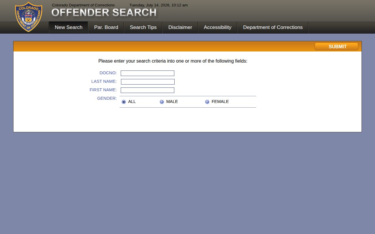 CDOC offender search for Huerfano County released inmates